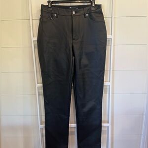 ASOS Black leather pants size 6